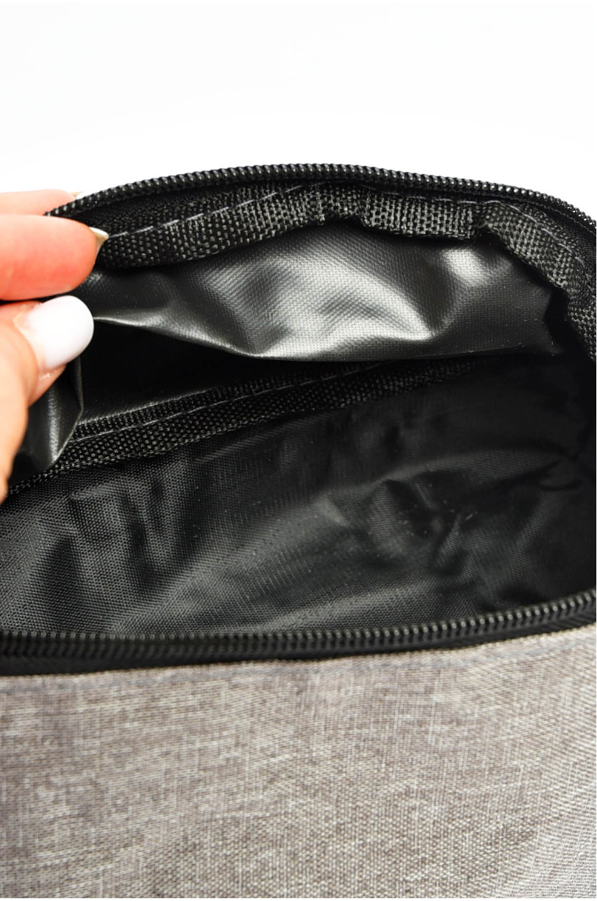 Бананка чоловіча текстильна сірого кольору 5033 201215 Бананка чоловіча текстильна сірого кольору 5033 201215