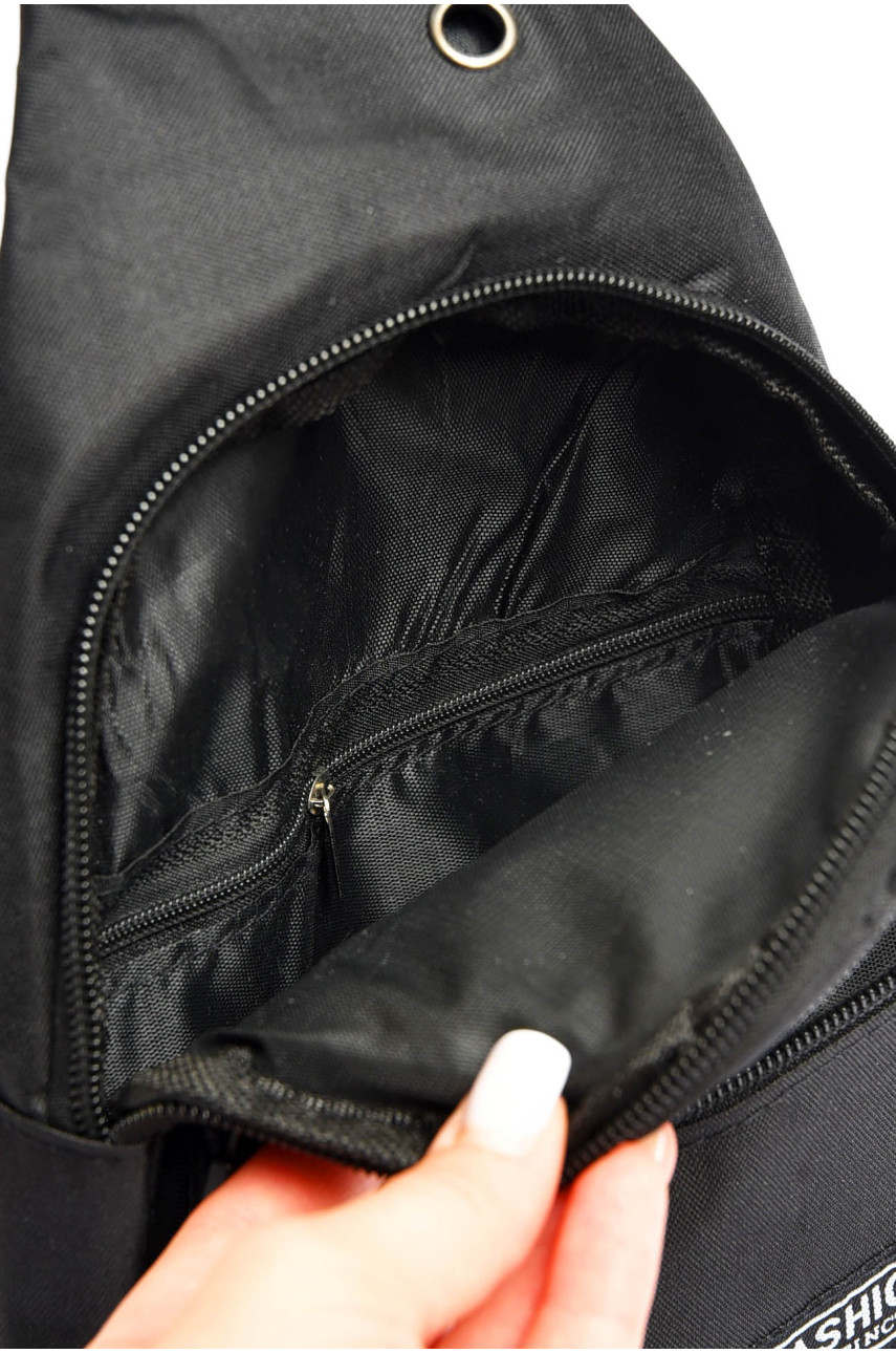 Бананка чоловіча текстильна чорного кольору 6865 201219