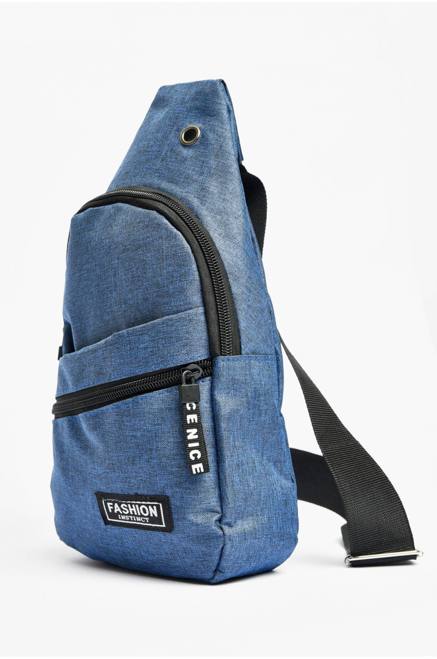 Бананка мужская текстильная синего цвета 2024 201221 Бананка мужская текстильная синего цвета 2024 201221