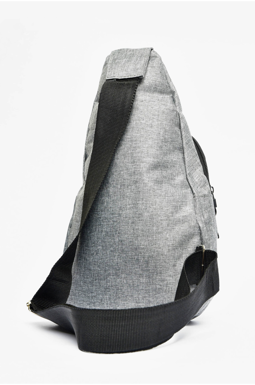 Бананка чоловіча текстильна сірого кольору 2024 201222