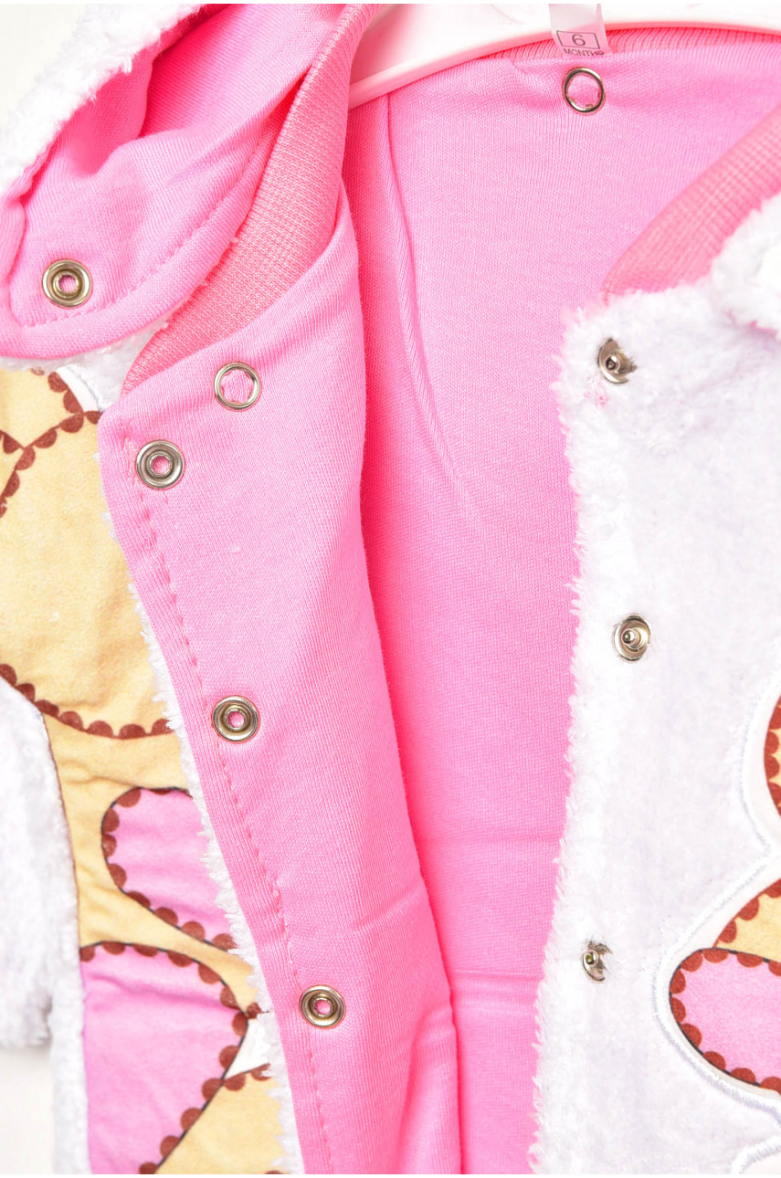 Пижама детская тройка бело-розового цвета велюр асорти 201263 Пижама детская тройка бело-розового цвета велюр асорти 201263