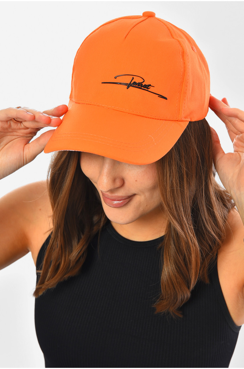 Кепка женская оранжевого цвета 201272