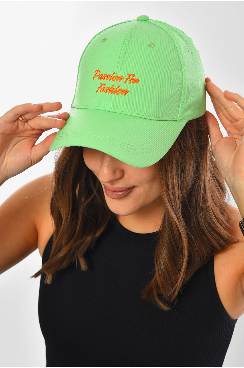 Кепка женская зеленого цвета 201280