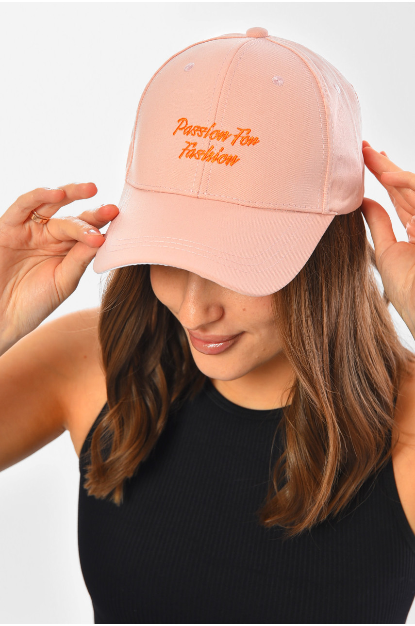 Кепка женская светло-розового цвета 201281