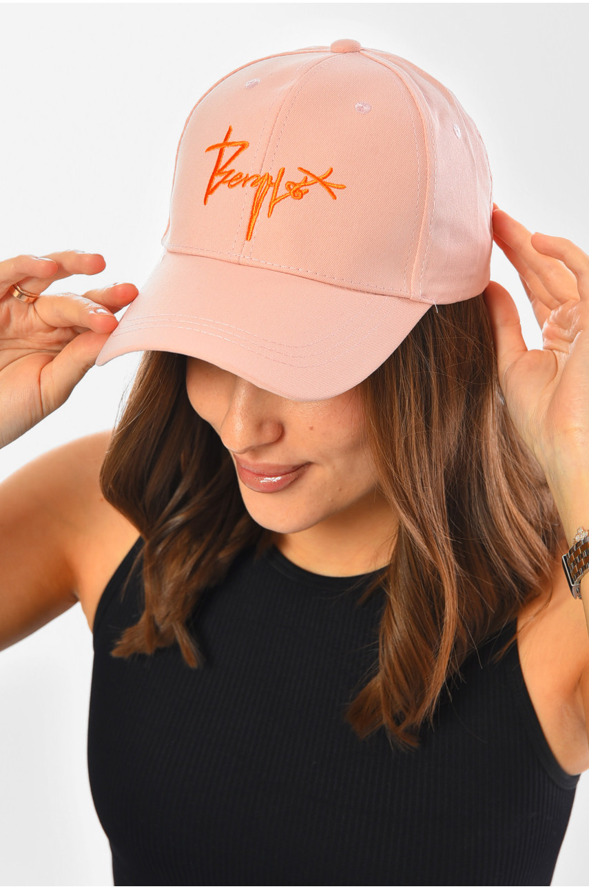 Кепка женская светло-розового цвета 201286
