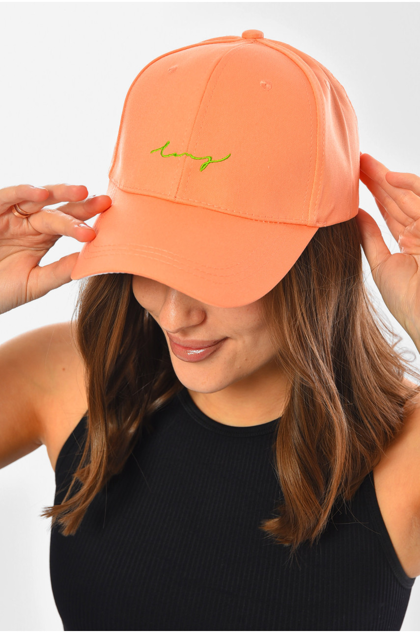Кепка женская персикового цвета 201291