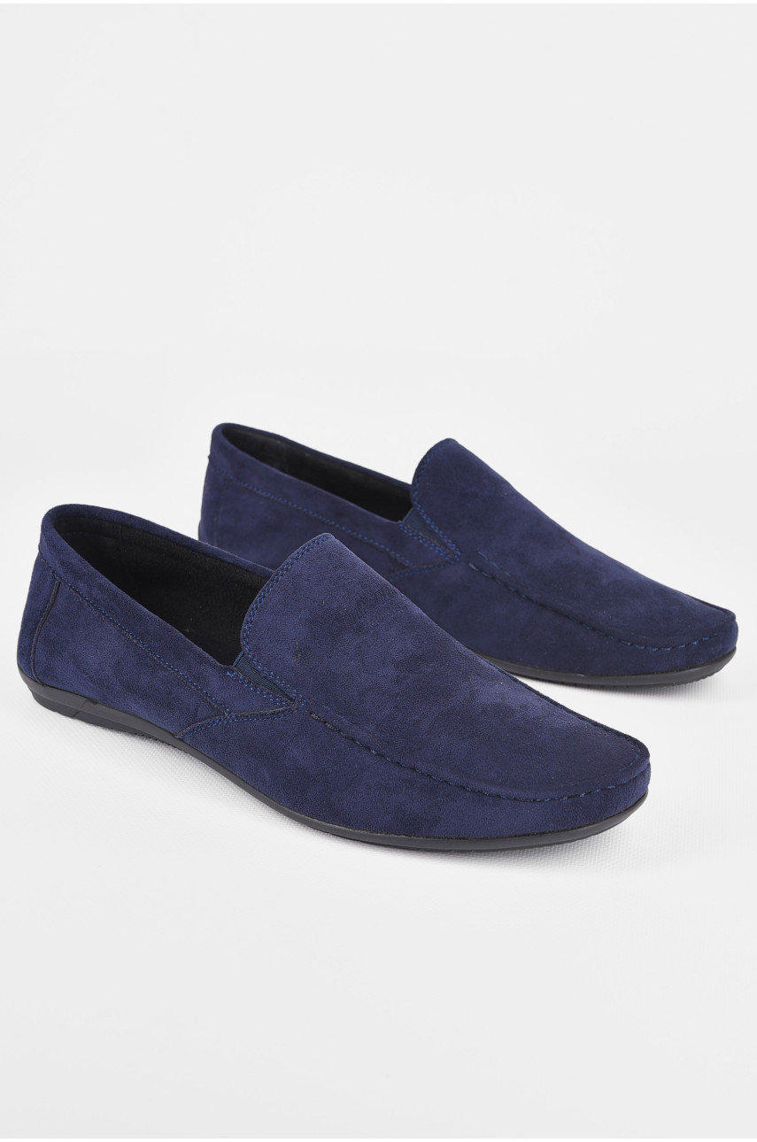 Мокасины мужские темно-синего цвета Уценка D71-13B 201314