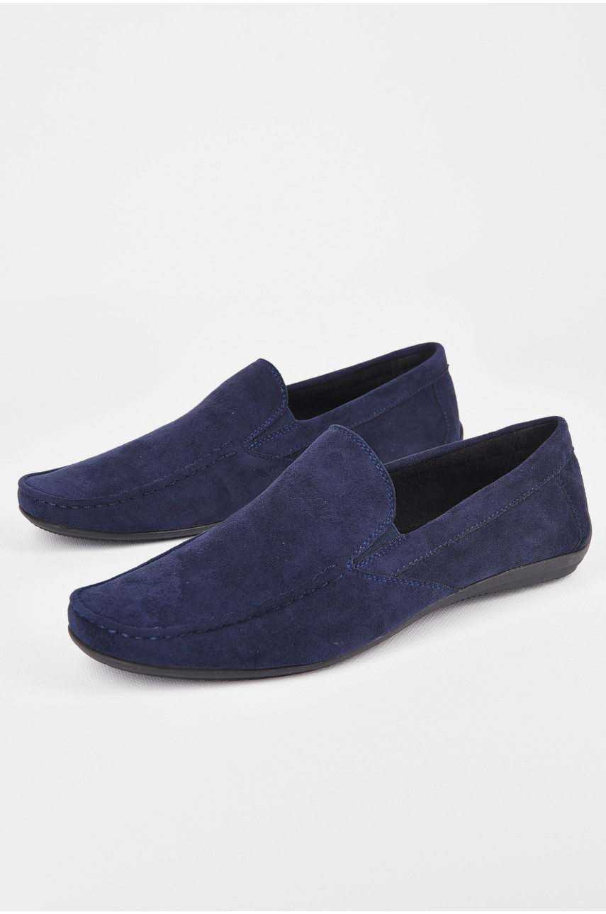 Мокасины мужские темно-синего цвета Уценка D71-13B 201314