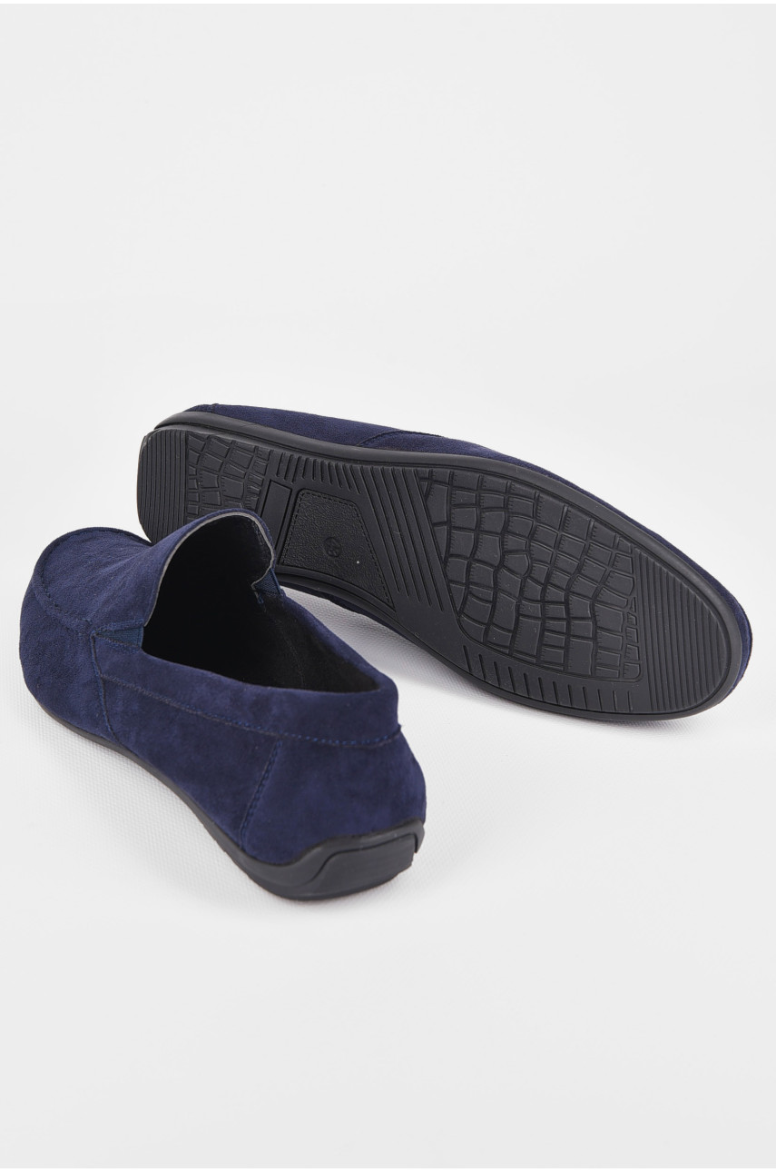 Мокасины мужские темно-синего цвета Уценка D71-13B 201314