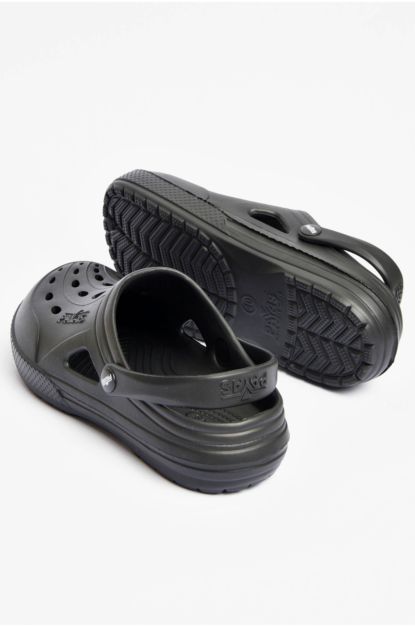 Кроксы мужские черного цвета Payas 201329 Кроксы мужские черного цвета Payas 201329