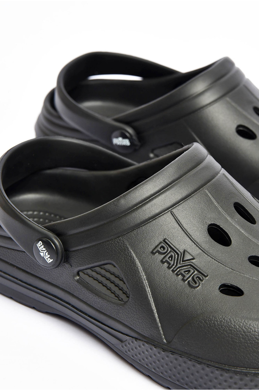 Кроксы мужские черного цвета Payas 201329 Кроксы мужские черного цвета Payas 201329