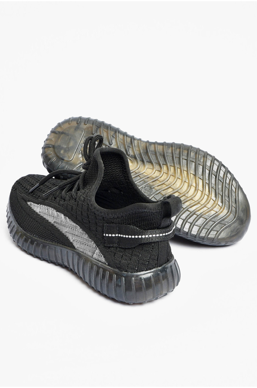 Кросівки дитячі для хлопчика текстильні чорного кольору 2510-1 201350 Кросівки дитячі для хлопчика текстильні чорного кольору 2510-1 201350