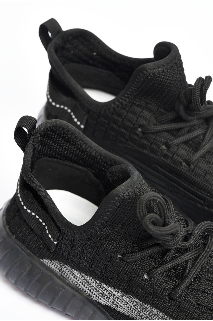 Кросівки дитячі для хлопчика текстильні чорного кольору 2510-1 201350 Кросівки дитячі для хлопчика текстильні чорного кольору 2510-1 201350