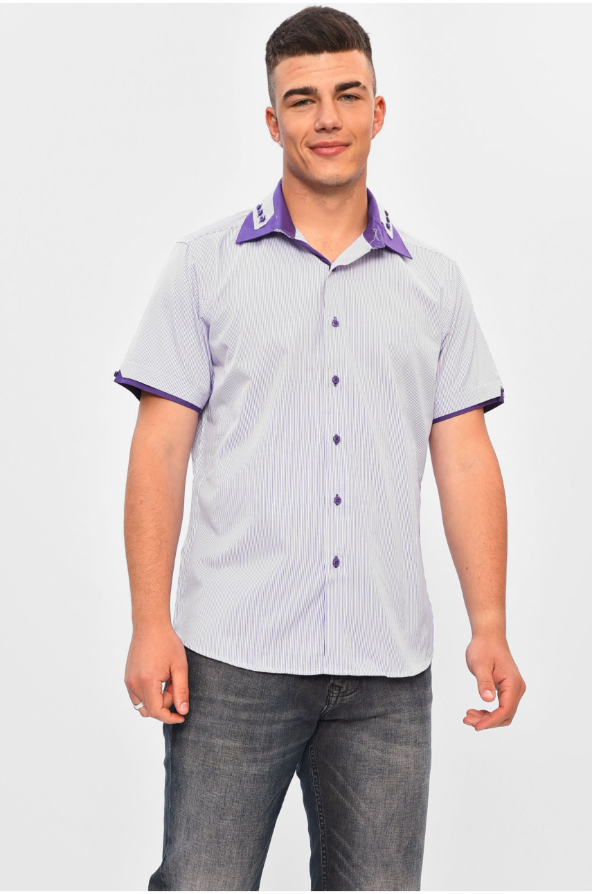 Рубашка мужская фиолетового цвета SDK5329K 201357