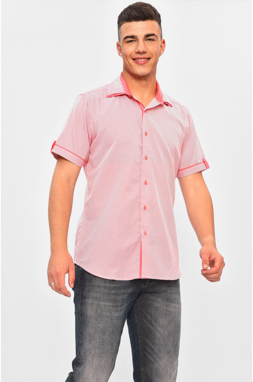Рубашка мужская розового цвета SDK5917K 201358