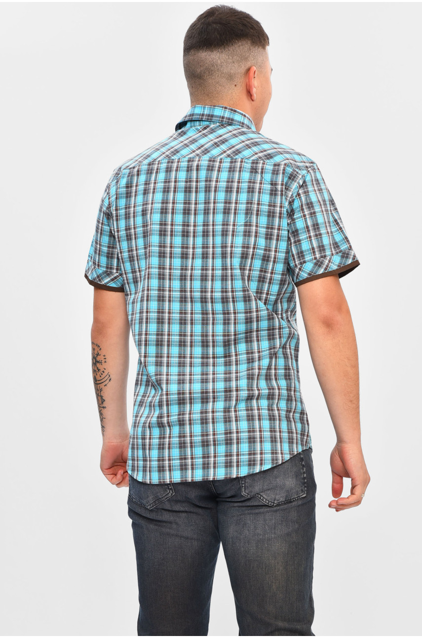 Рубашка мужская голубого цвета SDK5447K 201359