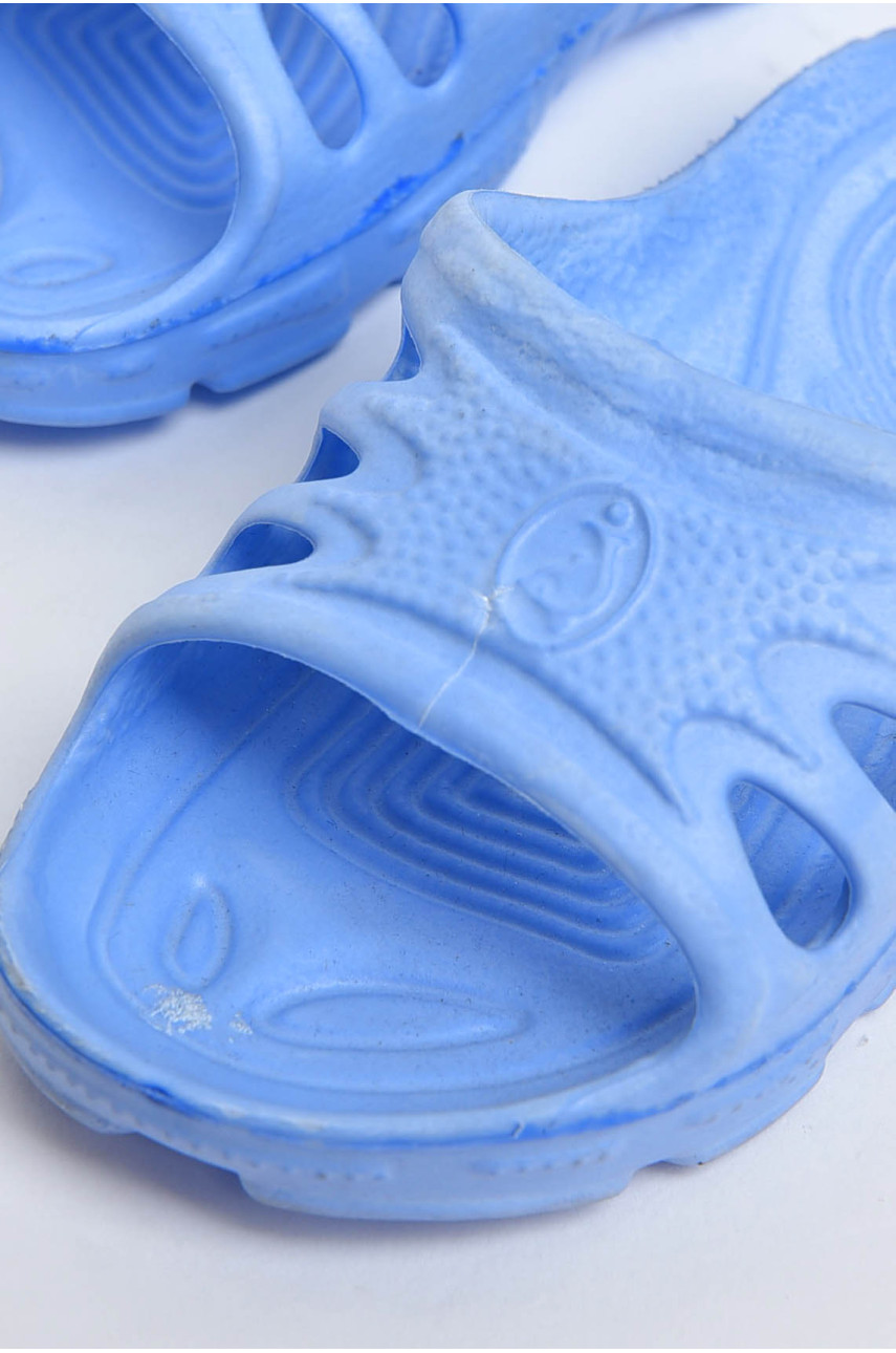 Шльопки дитячі для хлопчика піна блакитного кольору Уцінка 201367