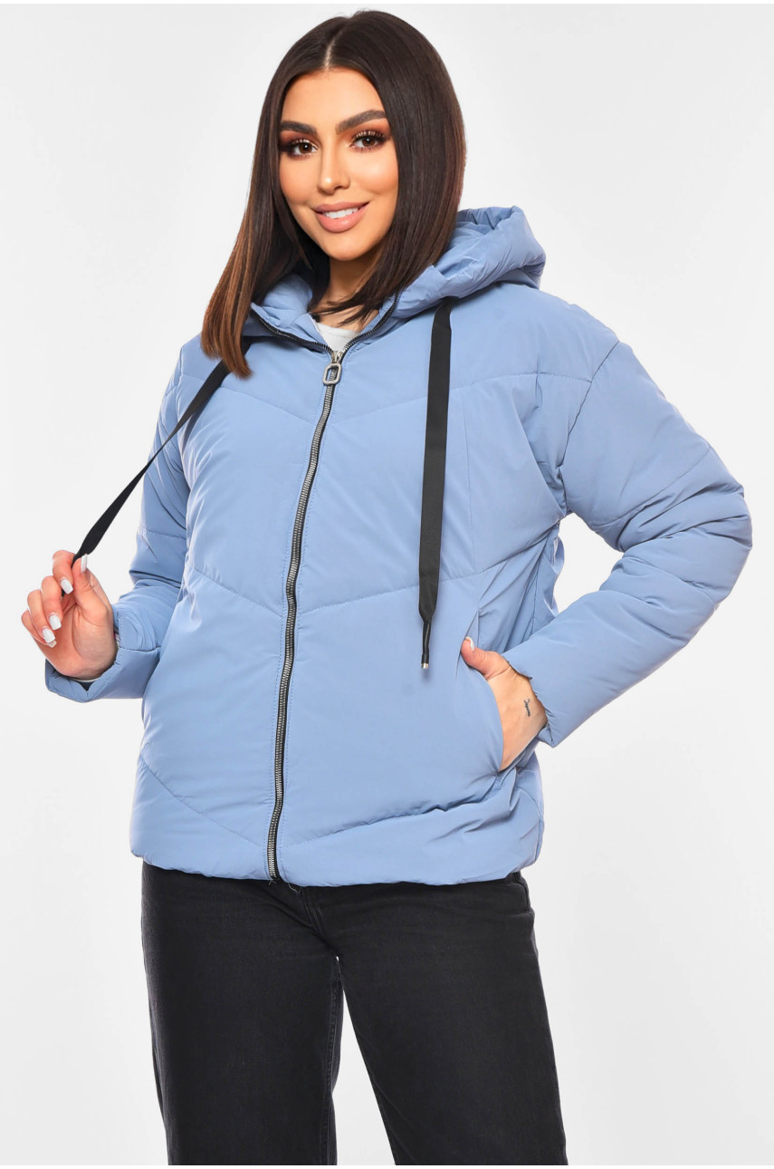 Куртка жіноча демісезонна блакитного кольору 207 201398