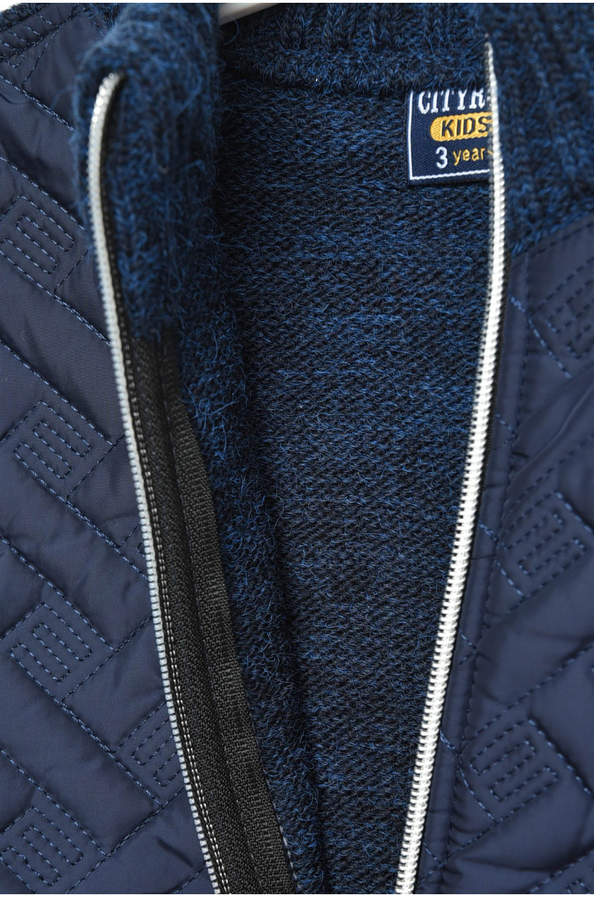 Кофта дитяча для хлопчика темно-синього кольору 2580 201402
