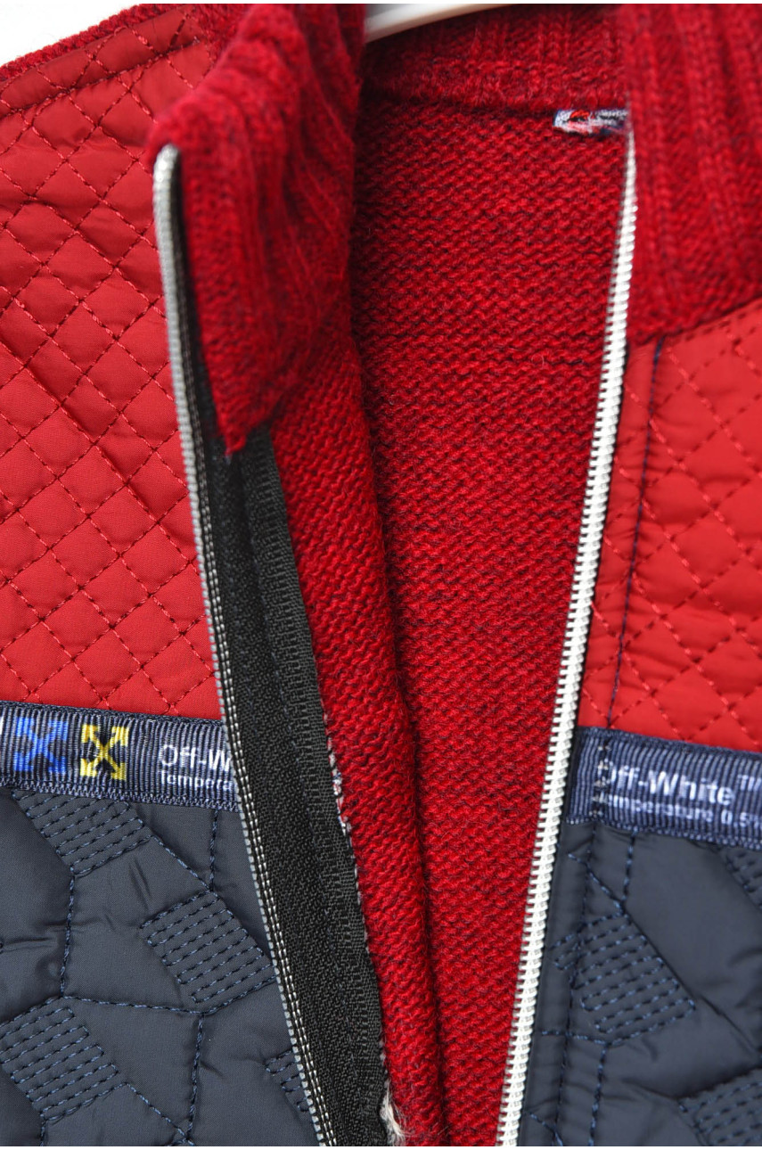 Кофта дитяча для хлопчика бордового кольору 2582 201406