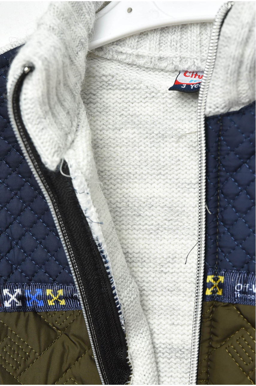 Кофта дитяча для хлопчика світло-сірого кольору 2582 201407