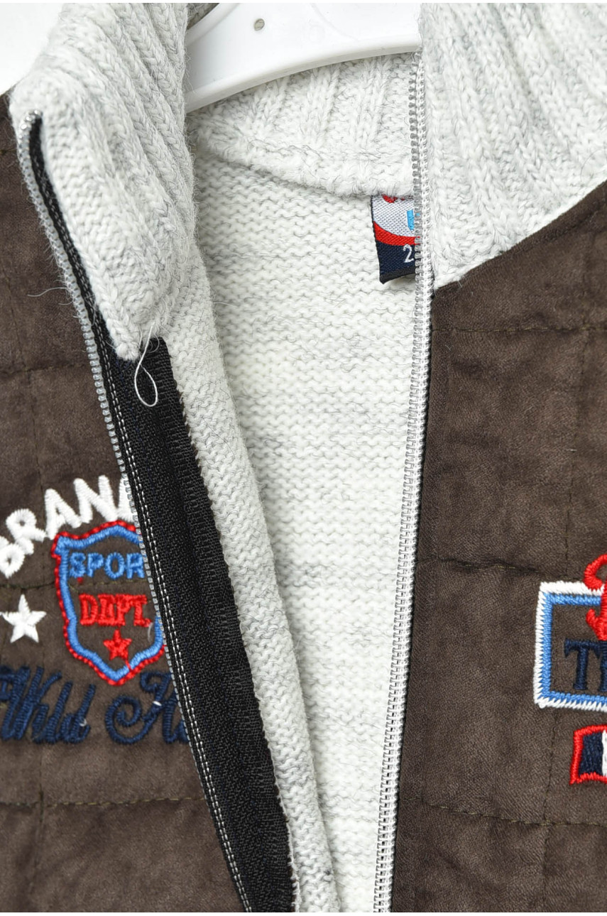 Кофта дитяча для хлопчика світло-сірого кольору 2587 201412