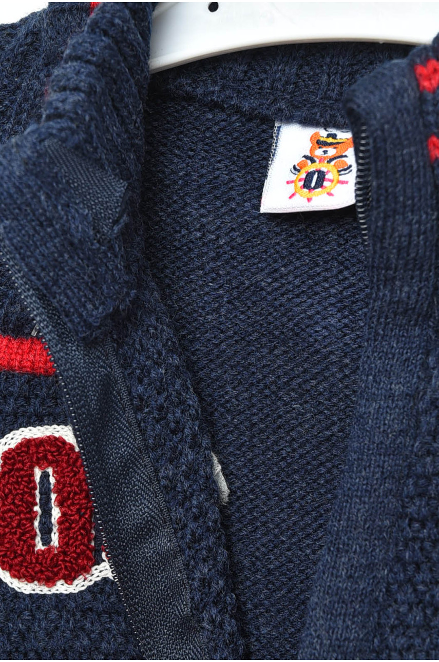 Кофта дитяча для хлопчика темно-синього кольору 201424