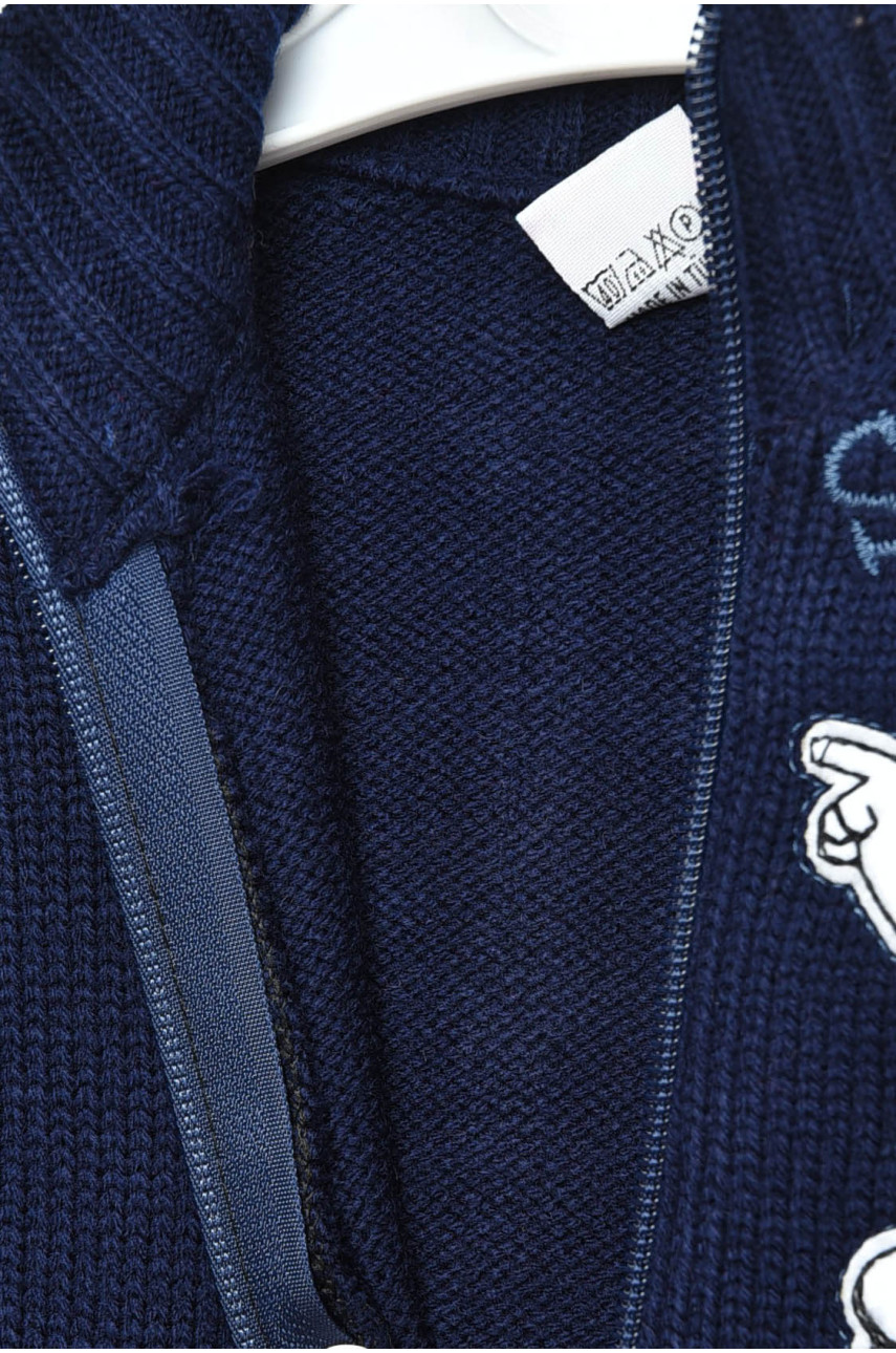 Кофта дитяча для хлопчика темно-синього кольору 201427