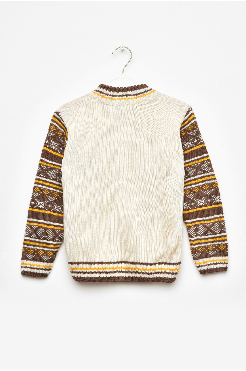 Кофта дитяча для хлопчика бежевого кольору 413 201430