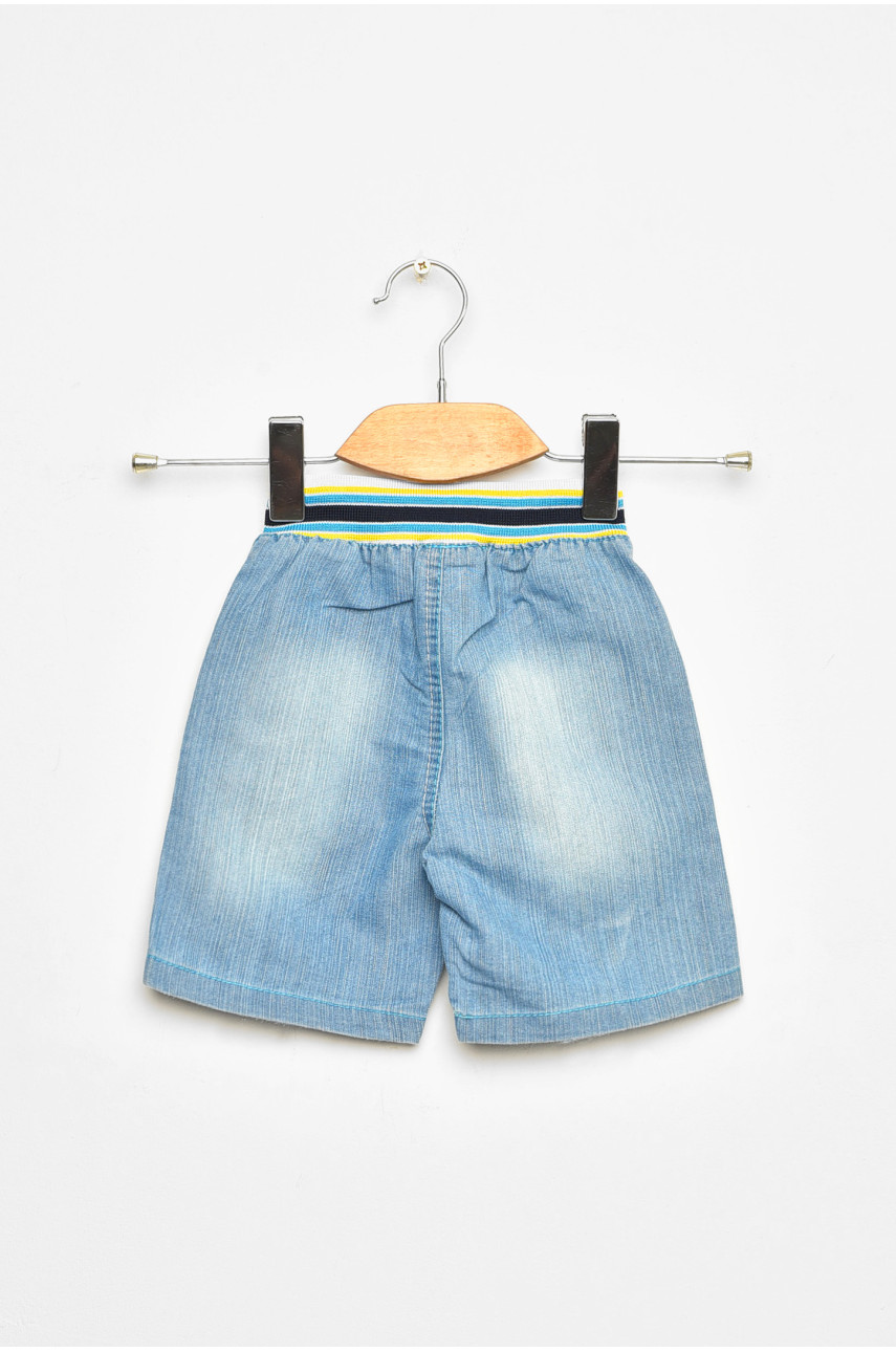 Шорты джинсовые детские для мальчика голубого цвета асорти 201441