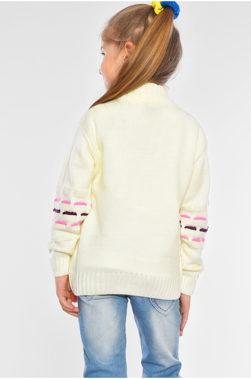 Кофта дитяча для дівчинки молочного кольору асорти 201458
