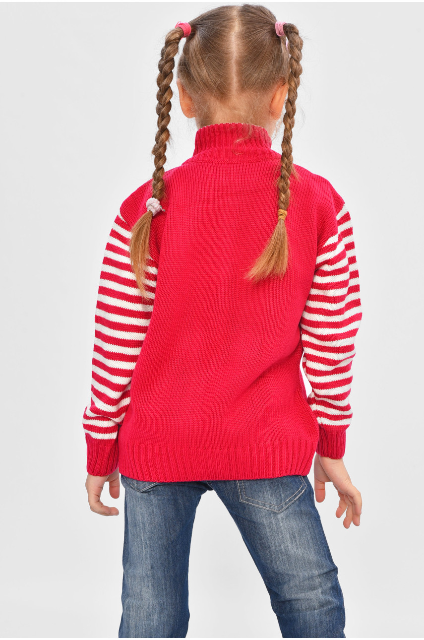 Кофта десткая для девочки темно-розового цвета 703 201466 Кофта десткая для девочки темно-розового цвета 703 201466