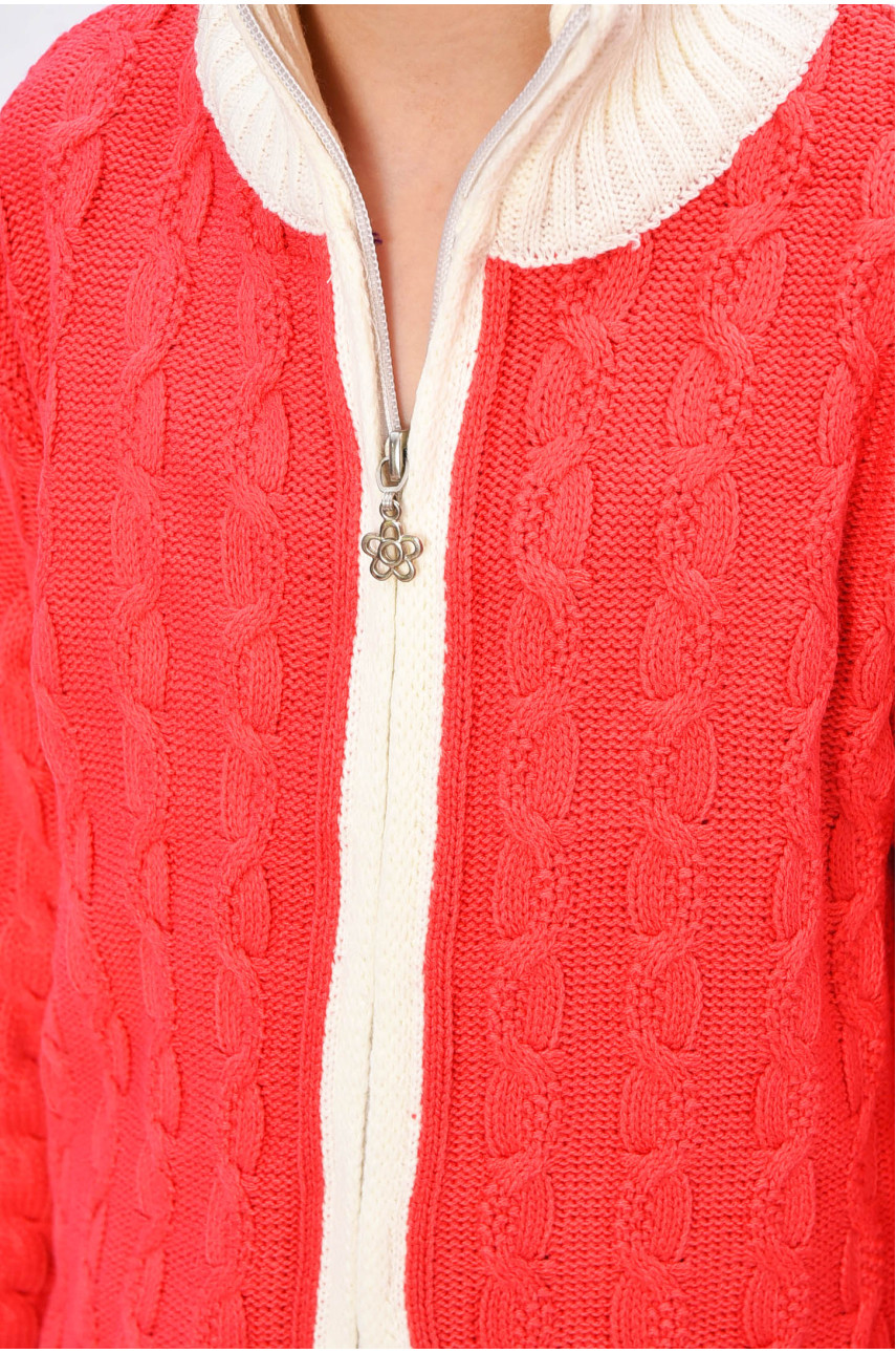Кофта дитяча для дівчинки коралового кольору 735 201478