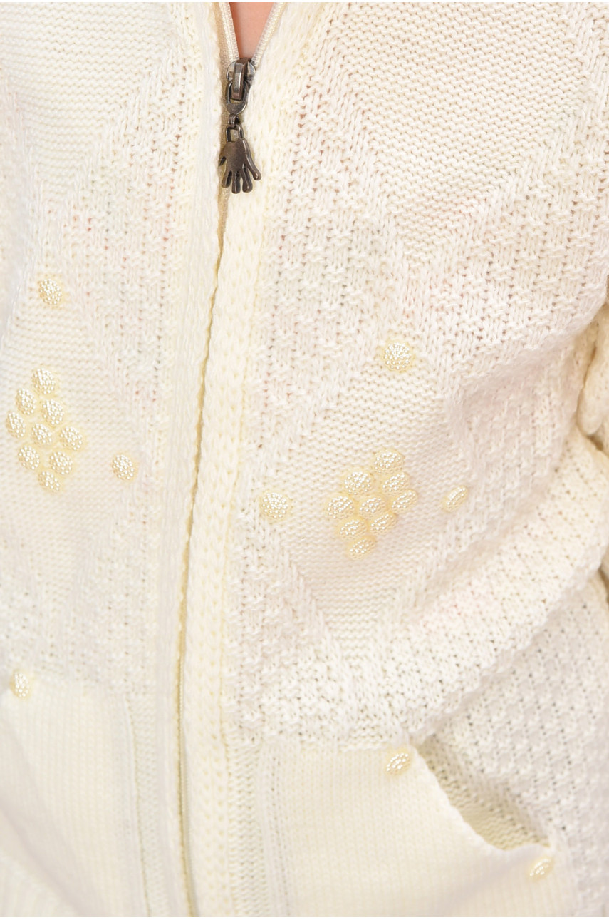 Кофта дитяча для дівчинки молочного кольору асорти 201504 Кофта дитяча для дівчинки молочного кольору асорти 201504