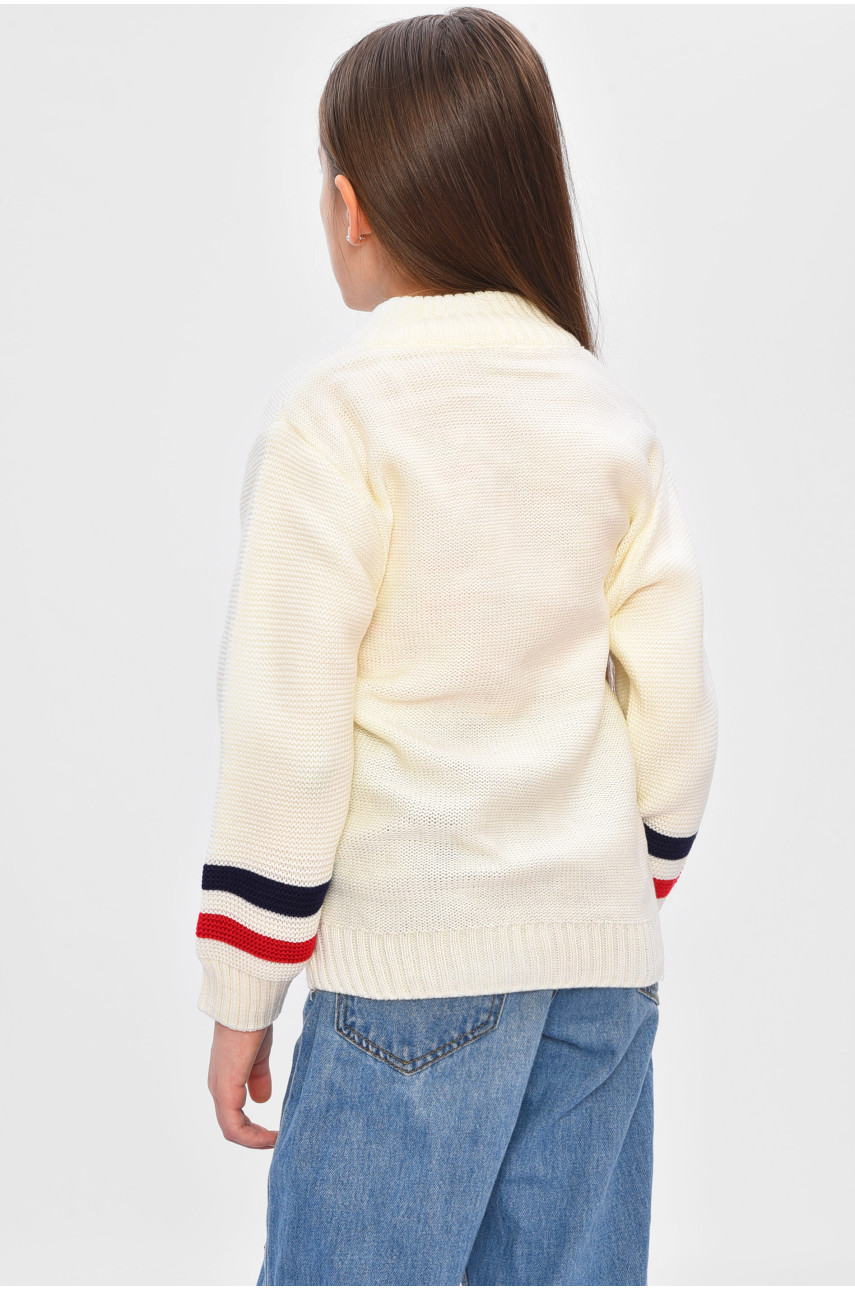 Кофта дитяча для дівчинки молочного кольору 305 201509