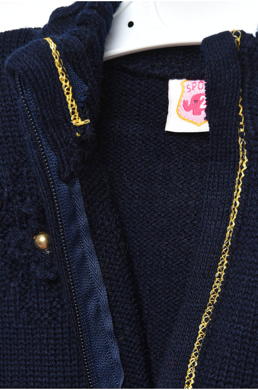 Кофта дитяча для дівчинки темно-синього кольору 289 201514