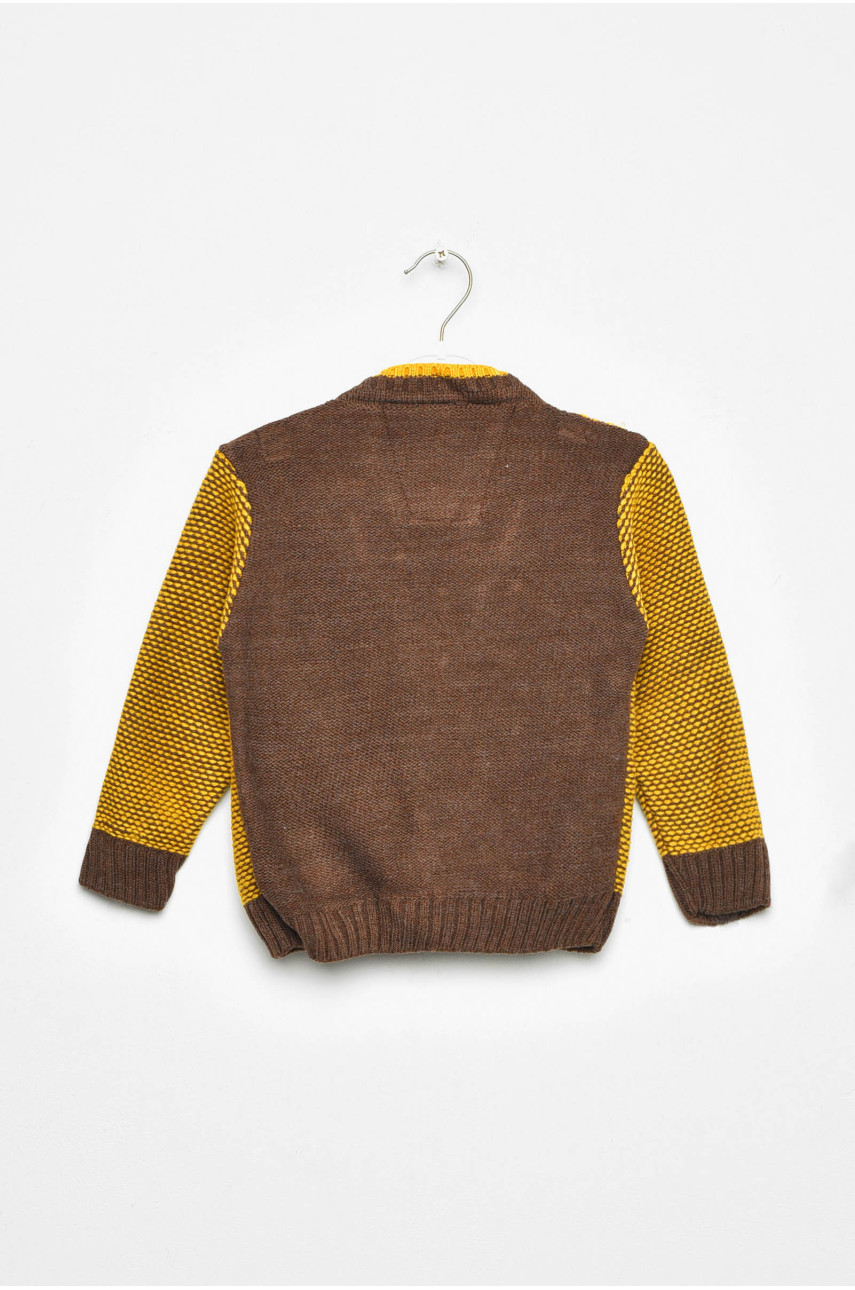 Кофта дитяча для хлопчика жовто-коричневого кольору 185 201516