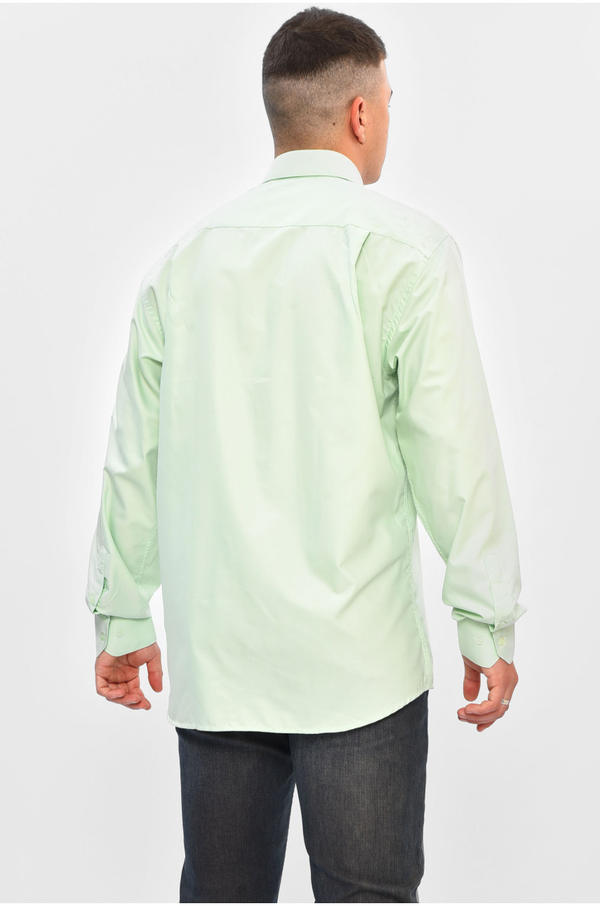 Сорочка чоловіча однотонна м'ятного кольору 1000 201523 Сорочка чоловіча однотонна м'ятного кольору 1000 201523