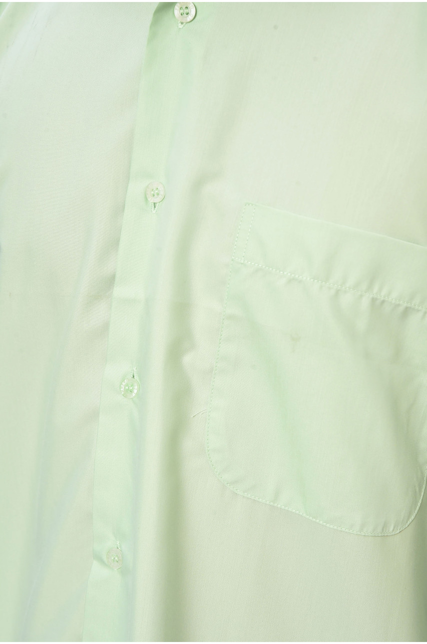 Сорочка чоловіча однотонна м'ятного кольору 1000 201523 Сорочка чоловіча однотонна м'ятного кольору 1000 201523