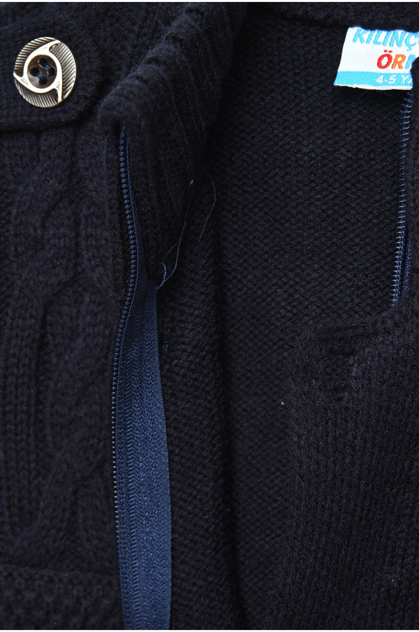 Кофта дитяча для хлопчика темно-синього кольору 201525