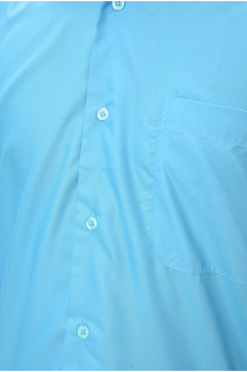 Сорочка чоловіча однотонна блакитного кольору 0999 201528