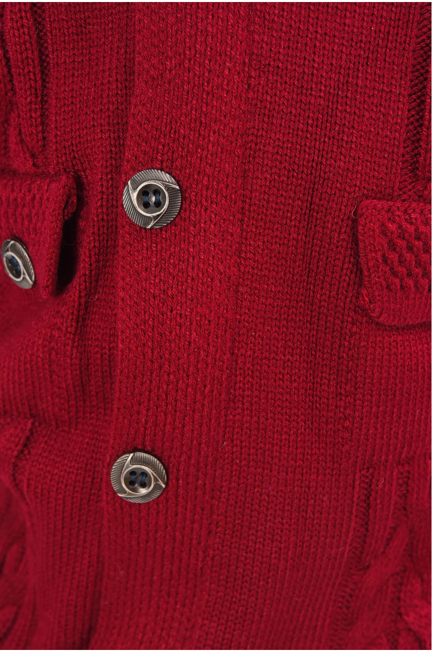 Кофта десткая для мальчика бордового цвета 201541