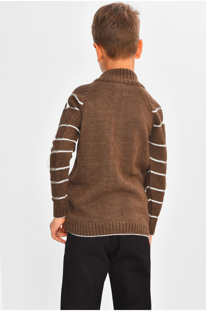 Кофта дитяча для хлопчика коричневого кольору 509 201544
