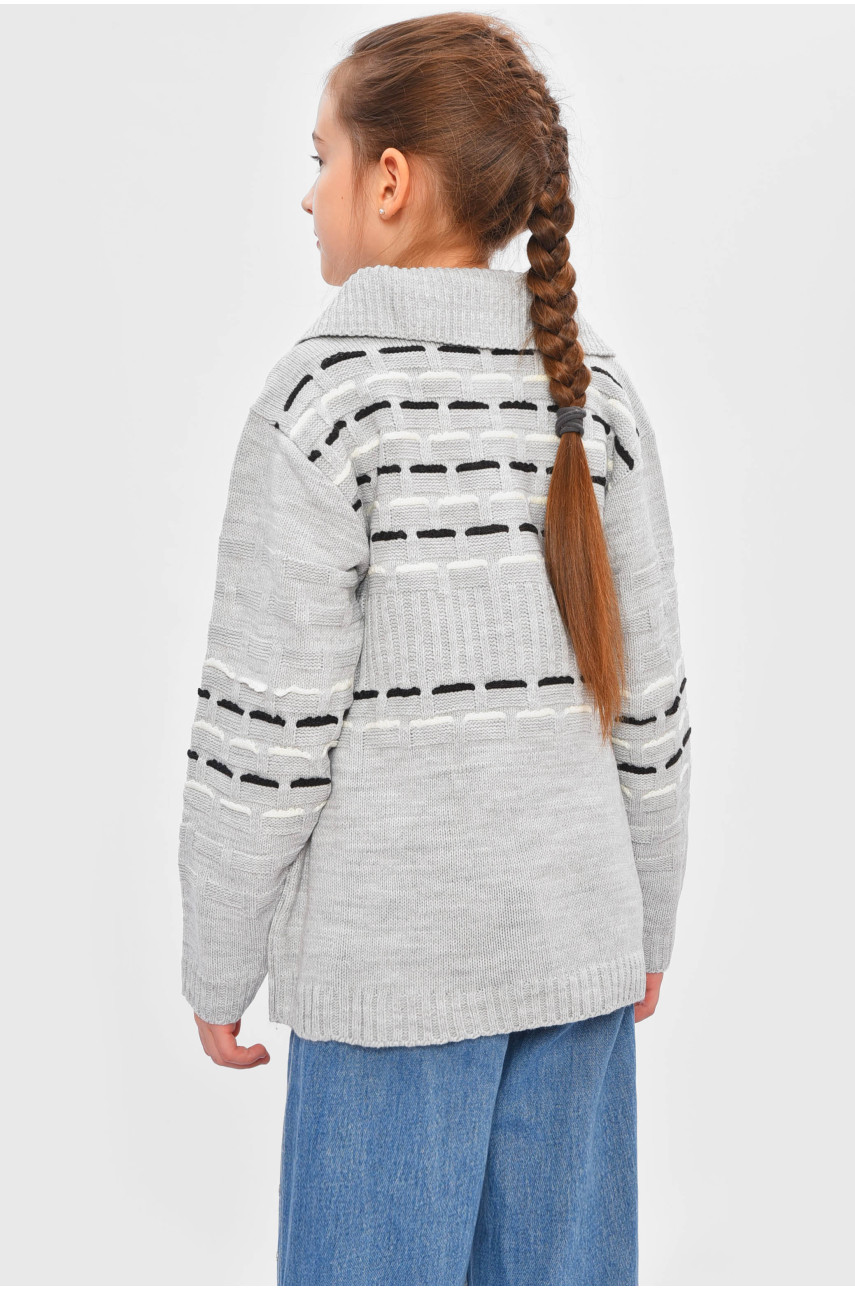 Кофта дитяча для дівчинки сірого кольору 1005 201545