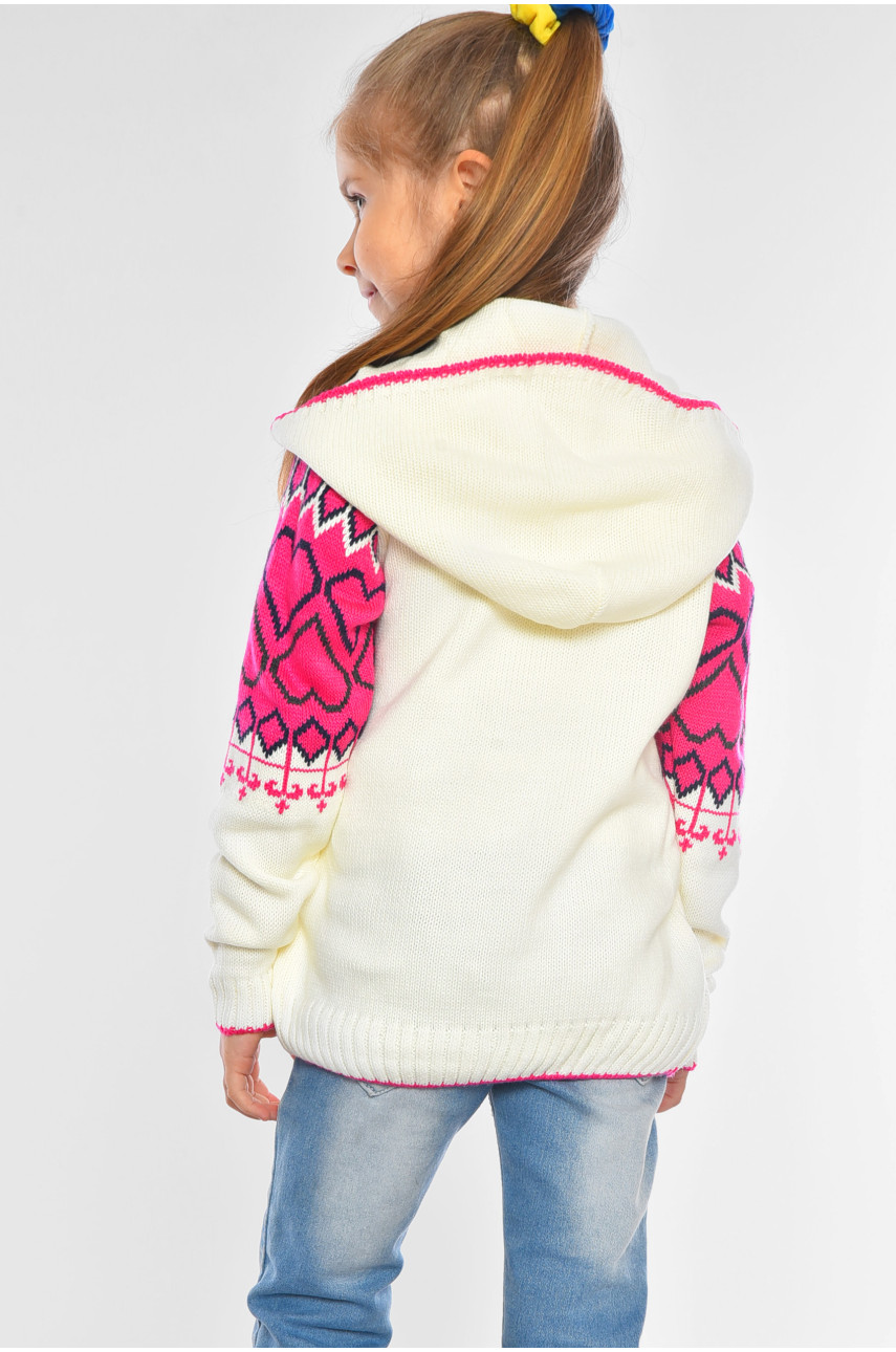 Кофта дитяча для дівчинки білого кольору белоснежка 201552 Кофта дитяча для дівчинки білого кольору белоснежка 201552