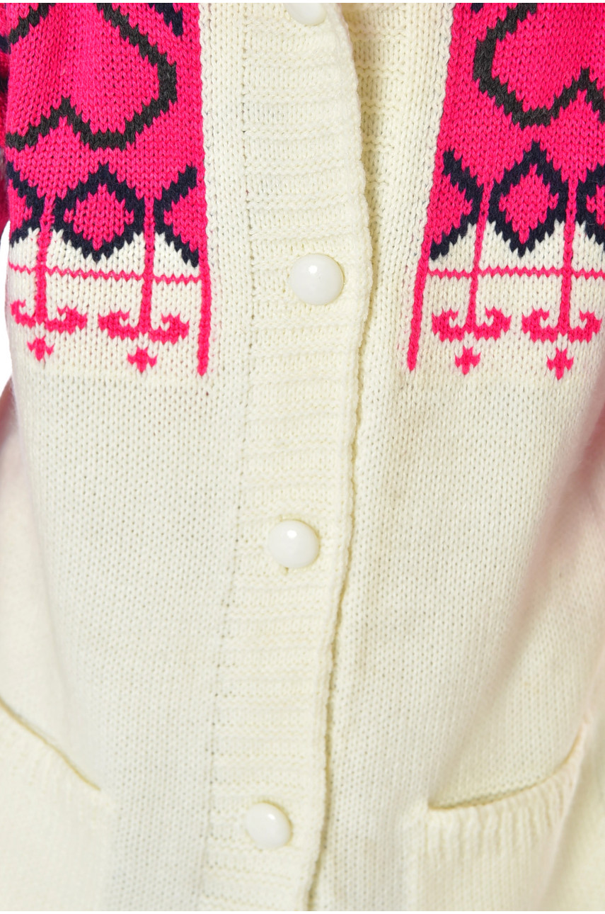 Кофта дитяча для дівчинки білого кольору белоснежка 201552 Кофта дитяча для дівчинки білого кольору белоснежка 201552