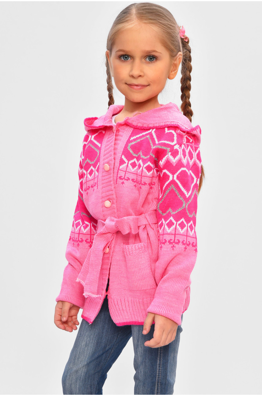 Кофта дитяча для дівчинки рожевого кольору белоснежка 201554