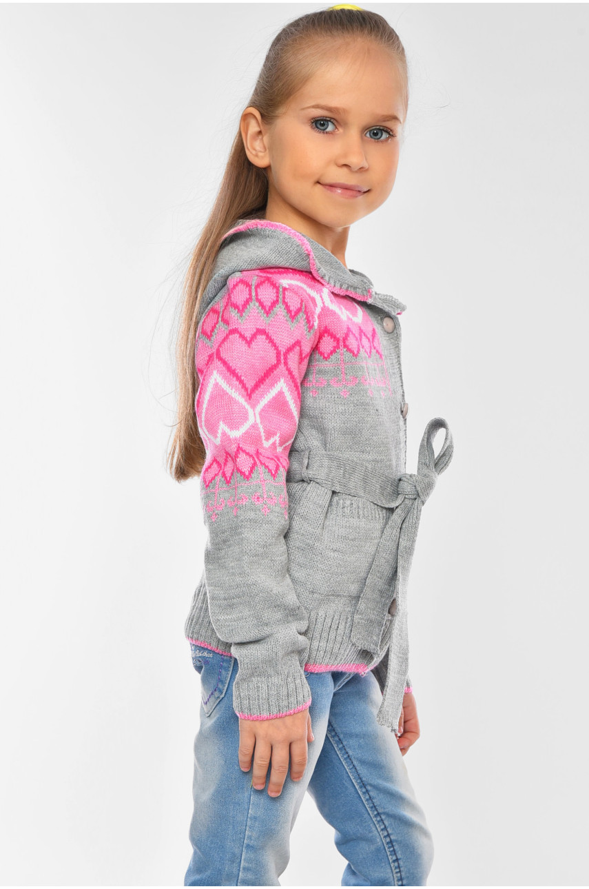 Кофта дитяча для дівчинки сірого кольору белоснежка 201555