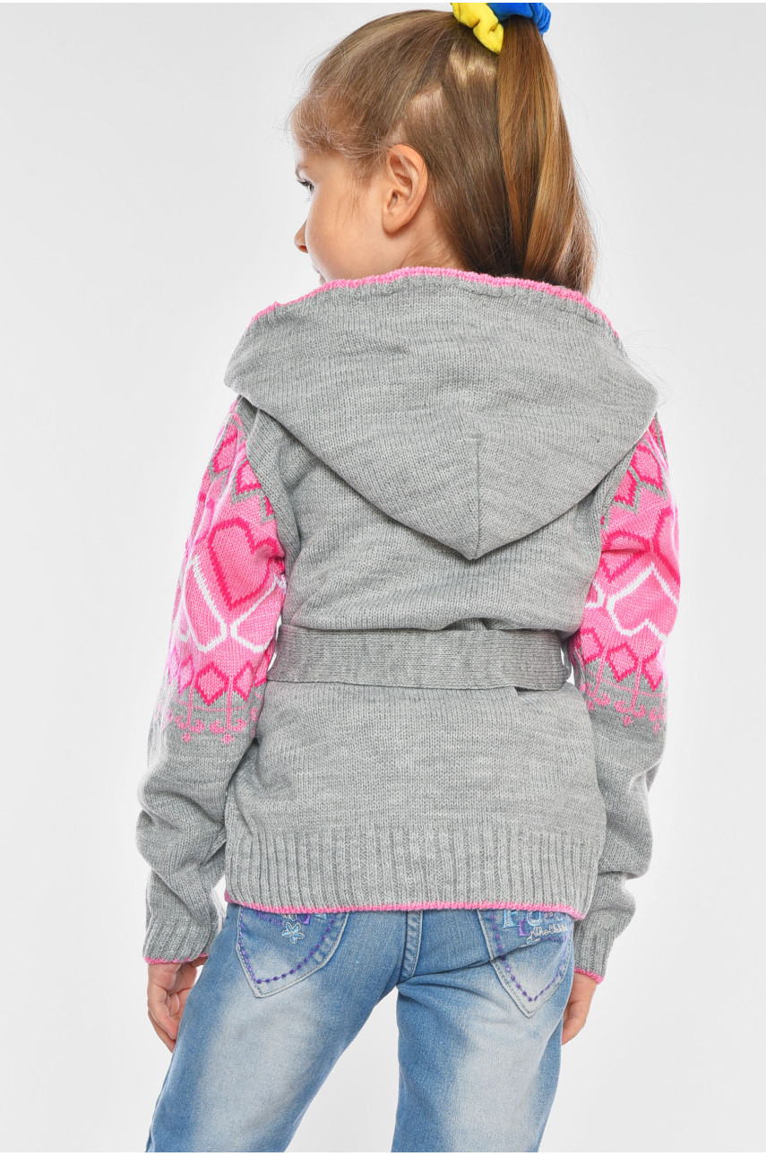 Кофта дитяча для дівчинки сірого кольору белоснежка 201555