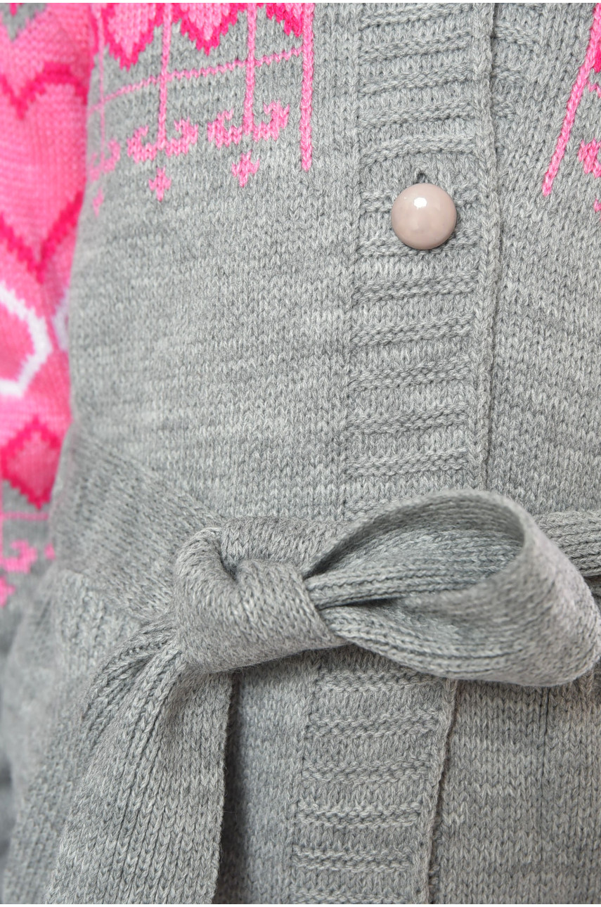 Кофта дитяча для дівчинки сірого кольору белоснежка 201555